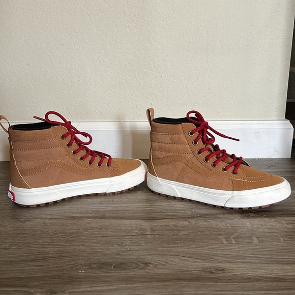 NEW! Kid Size 3.0 Vans Sk8 Hi MTE-1 Skate Shoe - Chipmunk Tan - Insulated - Picture 3 of 9